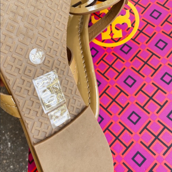 Tory Burch Miller Sandals Flip Flop Sand Tan 7.5 - Picture 5 of 6